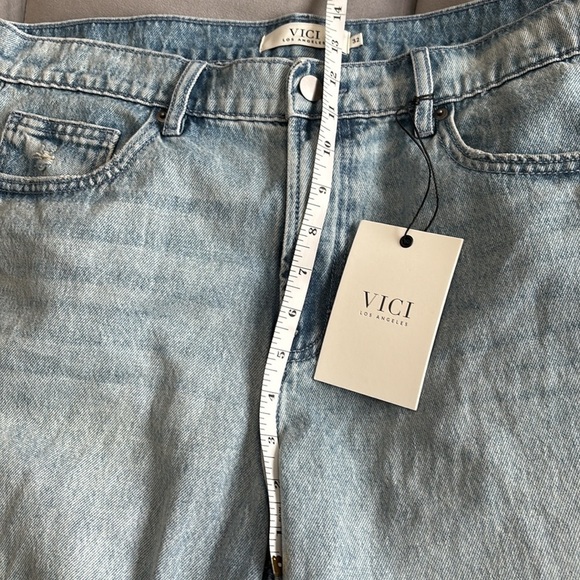 Vici Women's Light Blue Denim Shorts size 32 NWT - Picture 5 of 6